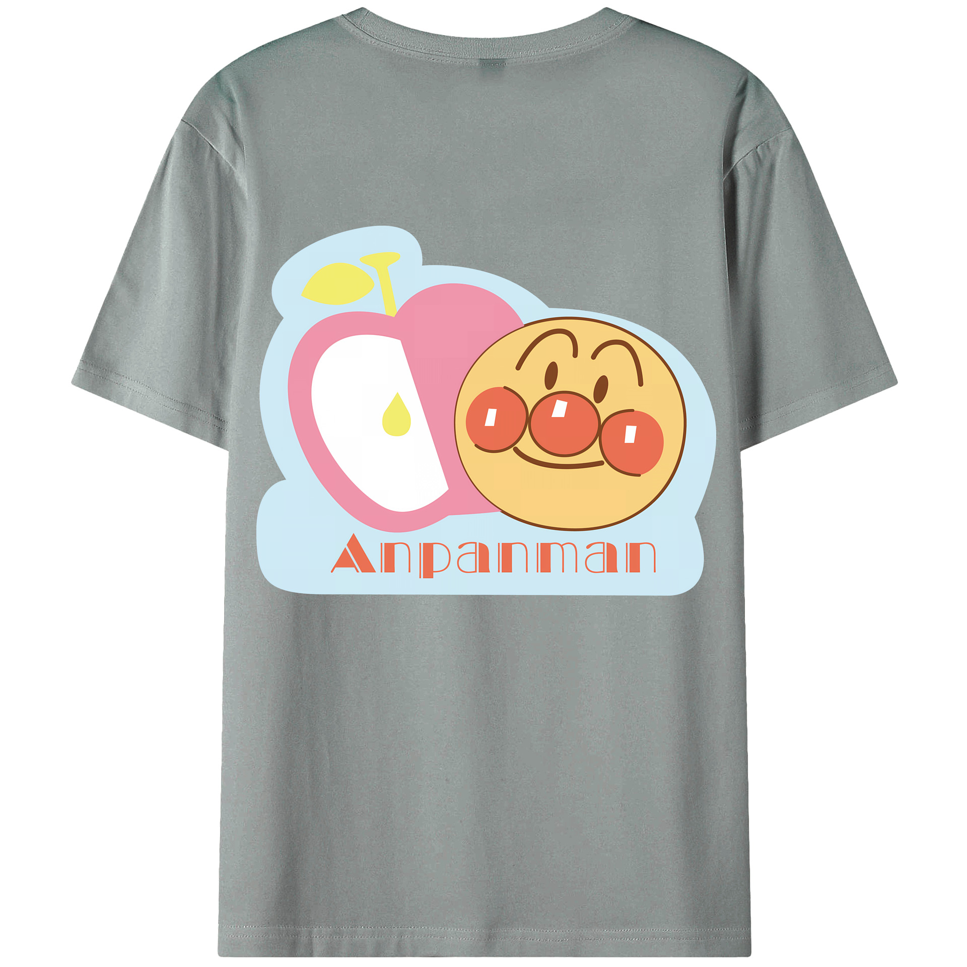 （画像用） アンパンマン Anpanman 綿100％ メンズ半袖Tシャツ（バックプリント） 通気性
